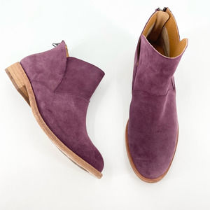 Kork-Ease Womens Ryder Ankle Suede Boots Block Heels Zipper Size 7 worn once